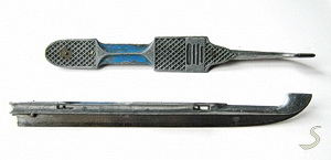 aluminium vonk schaatsen blauw
